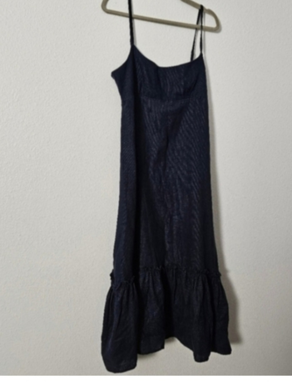 Navy Spaghetti Strap Midi Dress Sz 10
